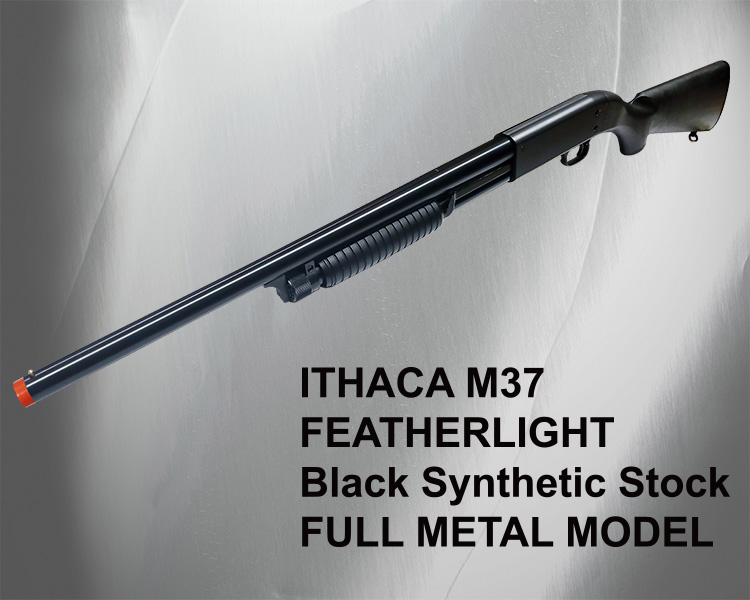 ITHACA M37 FEATHERLIGHT BLACK SYNTHETIC STOCK FULL METAL